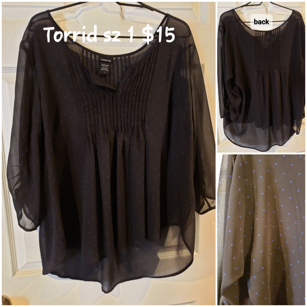 Torrid sheer blouse